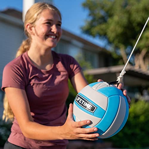 Portable Tetherball System with Steel Pole & Base - Outdoor Backyard Game