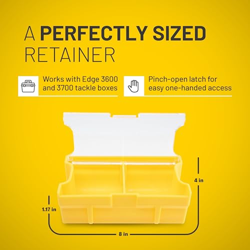 Plano Edge Medium Hook Retainer Tackle Box Insert for Edge 3600 & 3700, Yellow, 2-Pack