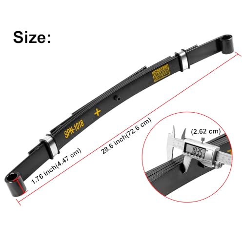Golf Cart Rear Leaf Spring Kit for EZGO TXT 1994-2009 Heavy Duty 4-Leaf Replacement