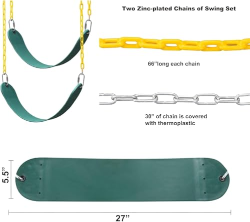 Heavy Duty Swing Set Brackets G+G - Green Outdoor DIY Playground Equipment