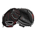 Wilson A700 32.5" Baseball Catcher's Mitt - Right Hand Throw, Black/Silver/Red