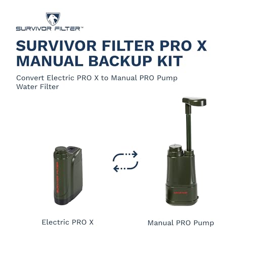 Survivor Filter PRO X Electric Water Filter Backup Kit for Emergency & Travel