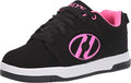 Heelys Voyager Skate Shoes Black Pink Kids Size 6 - Roller Sneakers