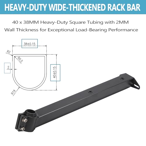 Rear Bike Rack Aluminum Alloy Large Size Reflective Max 110lb Capacity