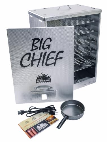 Electric Smoker for Food - Big Chief Front Load 50 lb Capacity, Steady 165°F