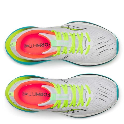 Saucony Women's Endorphin Trainer Sneaker 5 White Mutant - Running Shoe