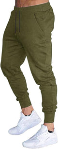 BUXKR Men's Slim Joggers - Athletic Workout Pants for Gym & Running | Deep Pockets, Comfortable Fit