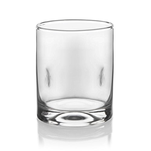 Libbey Impressions 16-Piece Clear Glass Tumbler and Rocks Glass Set - Double Old-Fashioned Drinkware