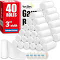 40 Pack Gauze Rolls - 3 in x 4.1 Yards, Non-Stick Wound Bandage Wraps