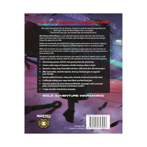 Five Parsecs From Home Core Book - Sci-Fi Solo Role-Playing Game, Modiphius