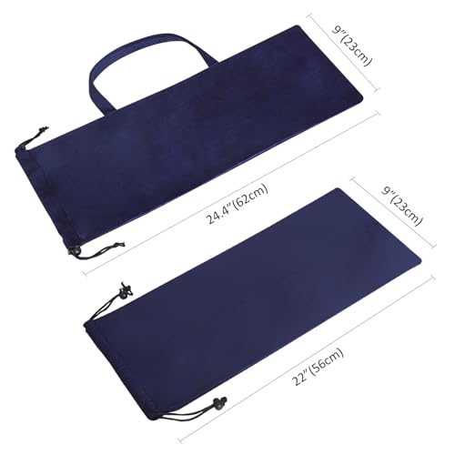 Blue Mahjong Rack Bag - Empty Storage Case for Racks & Pushers