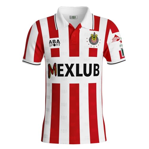 Chivas 1994-1995 Retro Football Jersey Men Medium Rojiblanca Classic Fit