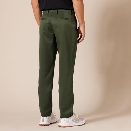 Men's Athletic-Fit Moisture-Wicking Golf Pants - Dark Olive, 30W x 28L