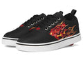 Heelys Pro 20 Prints Kids & Adults Wheel Shoes with Black/Red Flames, 9 Women/8 Men