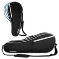 Goloni Tennis Bag for 3-4 Rackets - Water-Resistant Padded Tennis Racket Bag - Black