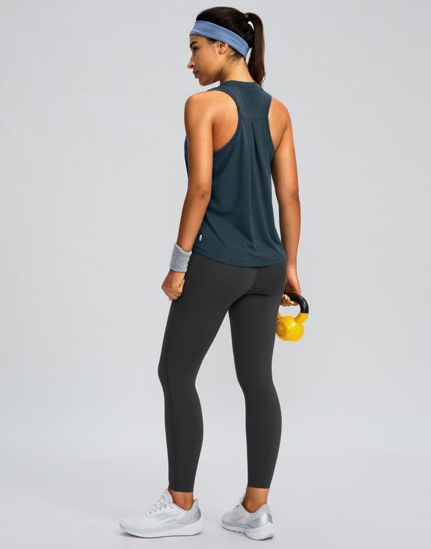 Skiennix Women's Athletic Tank Tops - Racerback Sleeveless Workout Shirts for Yoga & Running
