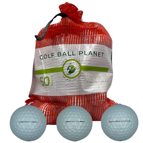 Used Golf Balls Pack 50 Pro V1 & V1x Near Mint - Mesh Bag Included