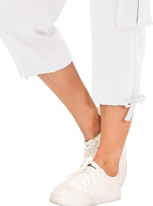 MoFiz Women's Capris - Lightweight Casual Pants with Pockets | Loose Fit Cargo Design for Hiking