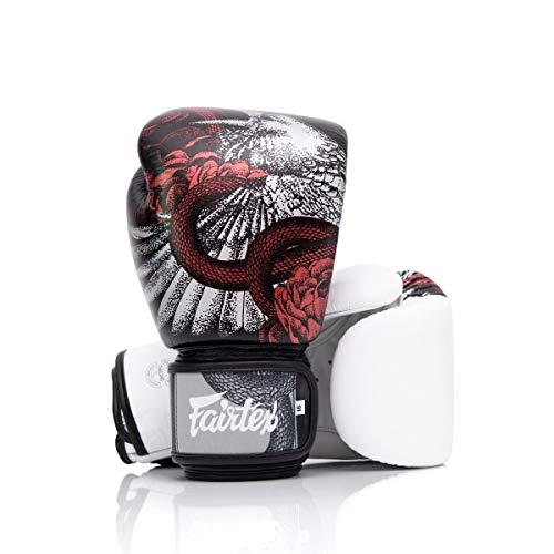 Fairtex 16 oz Limited Edition Boxing Gloves - Full-Grain Leather, Adjustable Fit, Unique Artwork