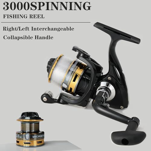 6.9FT Carbon Fiber Fishing Pole Combo Set with Reel Accessories & Bag