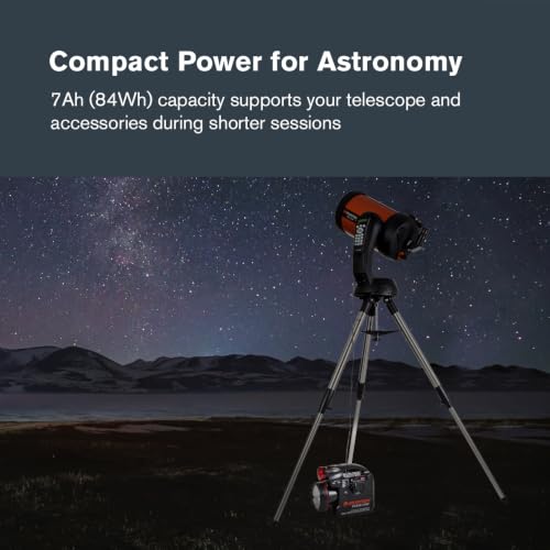 Celestron PowerTank 12V Rechargeable Telescope Battery Pack 7Ah - Portable 84Wh