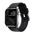 Nomad Active Leather & Waterproof FKM Rubber Apple Watch Band 45mm