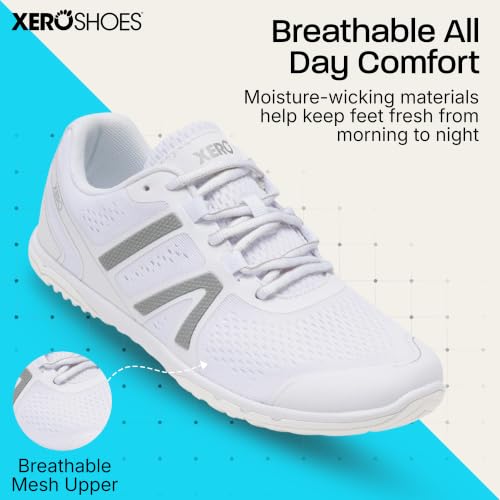 Women's Barefoot Running Shoes - Xero Shoes HFS II 7.5 White