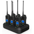 SAMCOM FPCN30A 2-Way Radio Set of 6 with Multi-Charger, 5W Long-Range UHF Walkie Talkies
