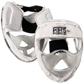 Senior White Field Hockey Face Mask - Transparent Penalty Corner Protection