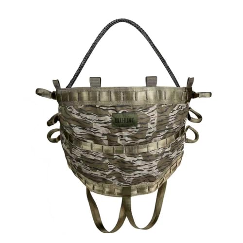 Lightweight Camo Tree Saddle for Hunting - Gen 1 with Adjustable Bridge & Accessories - Bark Camo