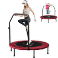 CLORIS 40 Inch Foldable Rebounder Trampoline for Adults, 400 lbs Capacity, Red