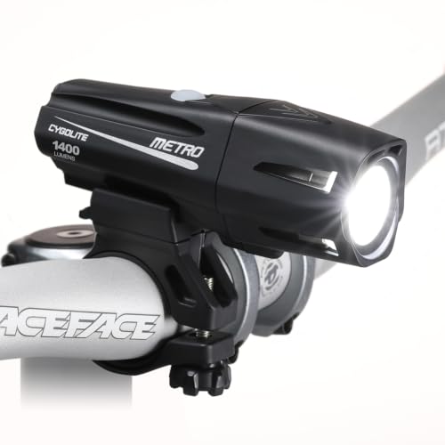 Cygolite Metro 1150 Lumen Bike Light - Rechargeable USB-C, Waterproof, 9 Modes, Mount Included