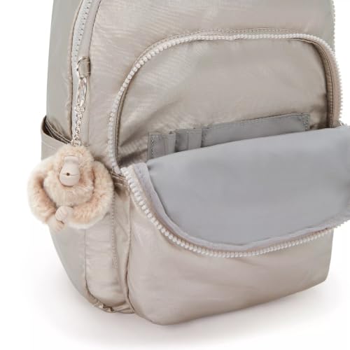 Kipling Women's Seoul Small Tablet Backpack - Metallic Glow, Durable, Padded Straps