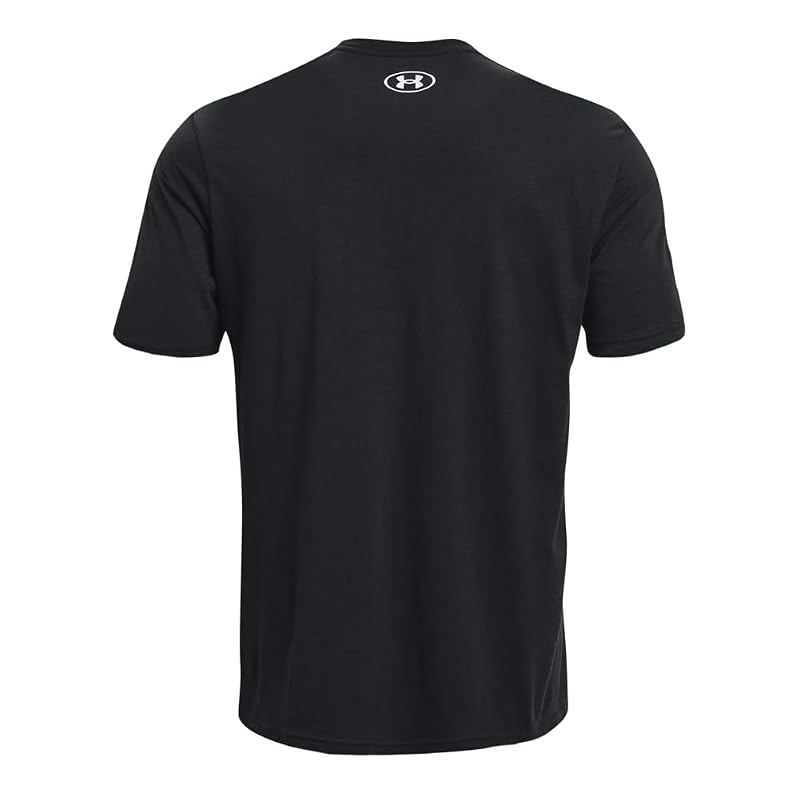 Under Armour Men’s Fast Left Chest Short Sleeve T Shirt – Black / White, Large