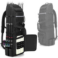 Fishing Tackle Backpack Holds 8 Rods & Reels with Multiple Storage Compartments
