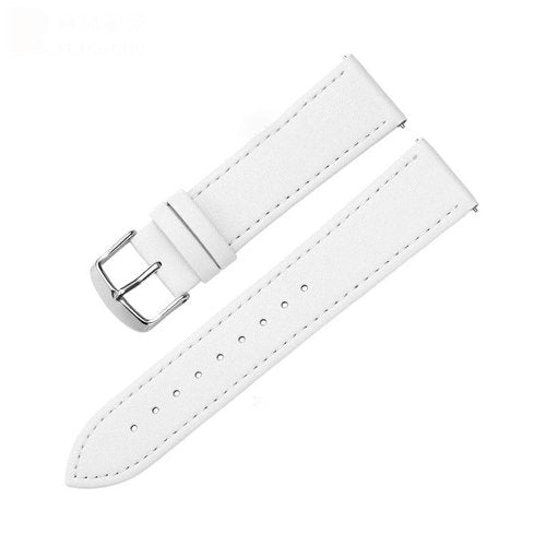Leather Bands Compatible with FITVII HM08 HM58 / for iTech Active 3 / Amzhero-Runfit D26 / Virozis P67 / GADIXY G301 / RLQA Band 2 /KALOC Smart Watch bands, 2-Pack Quick Release Adjustable Wristband Straps Replacement