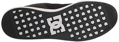 DC Men's Transit Casual Skate Shoe,Black/White,9.5