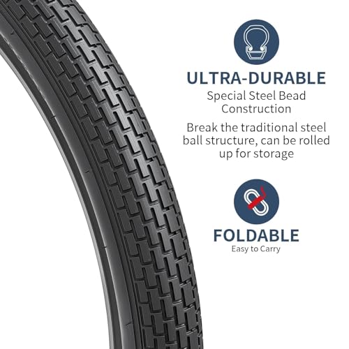 YUNSCM 27.5" Bike Tires Black01 - 27.5x2.30 Road Bicycle Tire Set