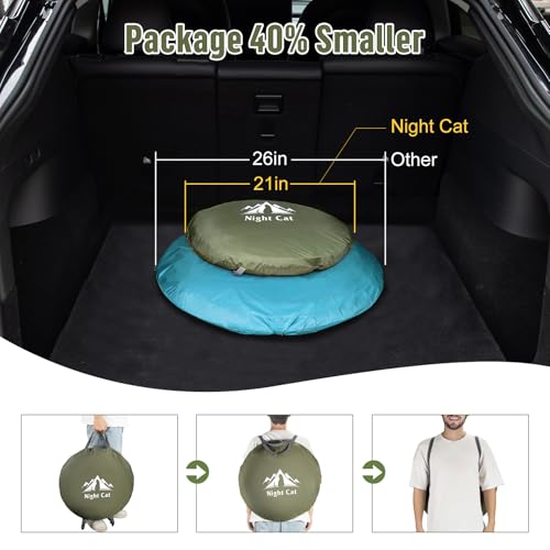 Night Cat 1 Person Waterproof Pop-Up Camping Tent - Army Green