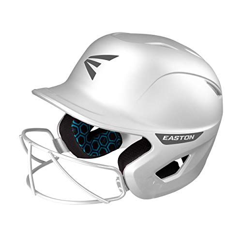 Easton Ghost Batting Helmet with Mask - Fastpitch Softball, M/L, White