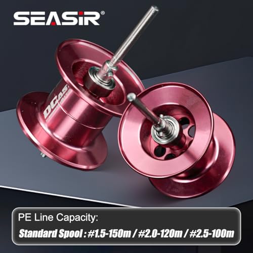 SEASIR Left Hand Baitcasting Reel with Digital Braking System, Ultralight Fishing Reel