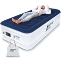 Twin Air Mattress with Built-in Pump & Raised Pillow - Luxury Version