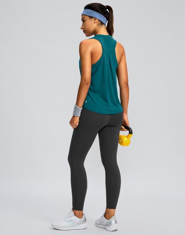 Skiennix Women's Athletic Tank Tops - Racerback Sleeveless Workout Shirts for Yoga & Gym