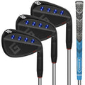 Black 3-Piece Golf Wedge Set 52/56/60 Degrees Forged Spin Control for Men