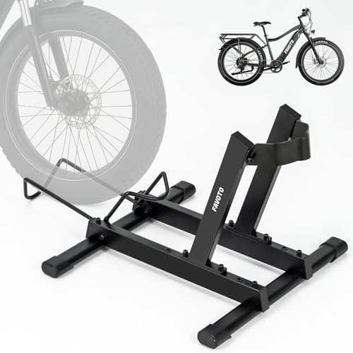 Favoto Black Bike Stand for E-Bikes & Mountain Bikes - Fits Up to 4" Fat Tires