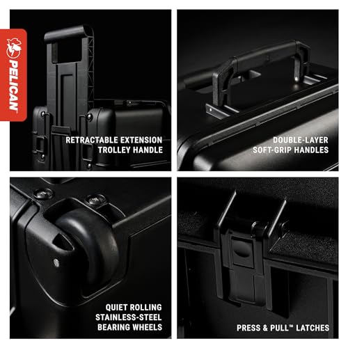 Pelican 1626 Air Waterproof Equipment Case No Foam Black - Heavy-Duty Protectio