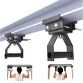Heavy Duty Adjustable I-Beam Pull-Up Bar for Home Gym - Supports 400 lbs