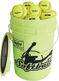 Rawlings 2023 Practice Softballs Bucket | 18 12" Synthetic Cover Youth