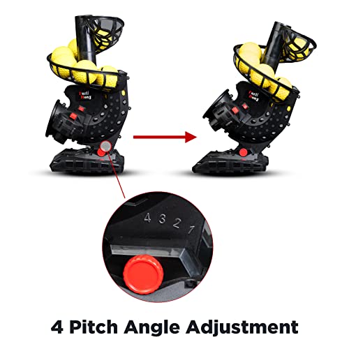 Electronic Baseball Pitching Machine for Beginners, Max 30 MPH, Adjustable Speed & Angle