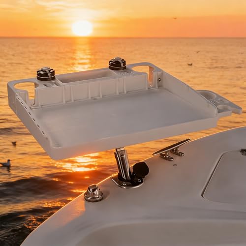 HITORHIKE Boat Bait Cutting Board with Stainless Steel Arm & Rod Holder